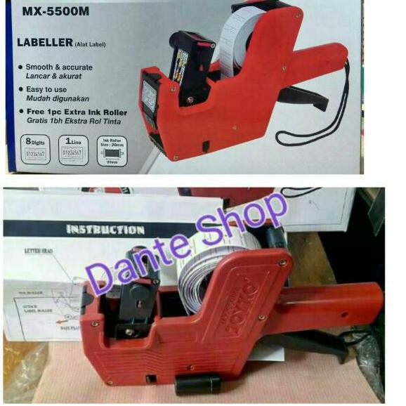 

Modern.. Mesin Label Harga 1 Baris 8 Digit Price Labeller Joyko MX5500