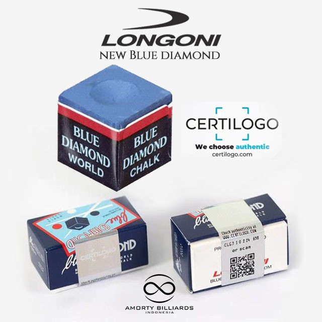 LONGONI BLUE DIAMOND CHALK ( A BOX OF TWO )