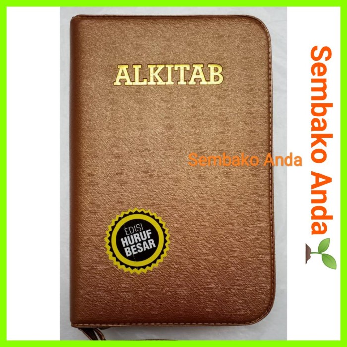 ALKITAB KRISTEN EDISI HURUF BESAR. MANULA LANSIA USIA LANJUT. PC