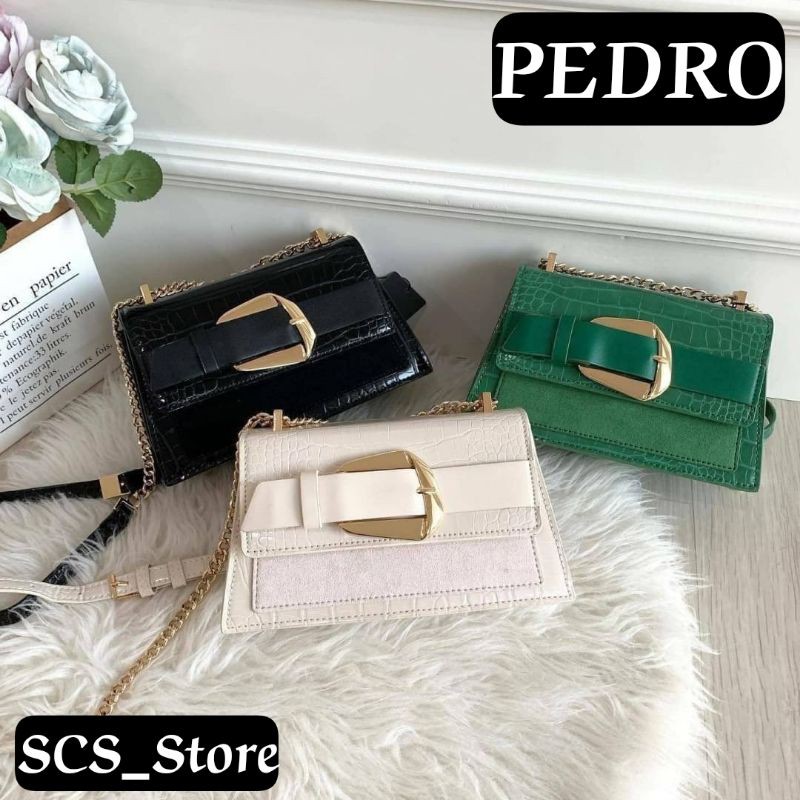 SLINGBAG WANITA PEDRO / TAS SELEMPANG WANITA BRANDED IMPORT TERMURAH (ORIGINAL)