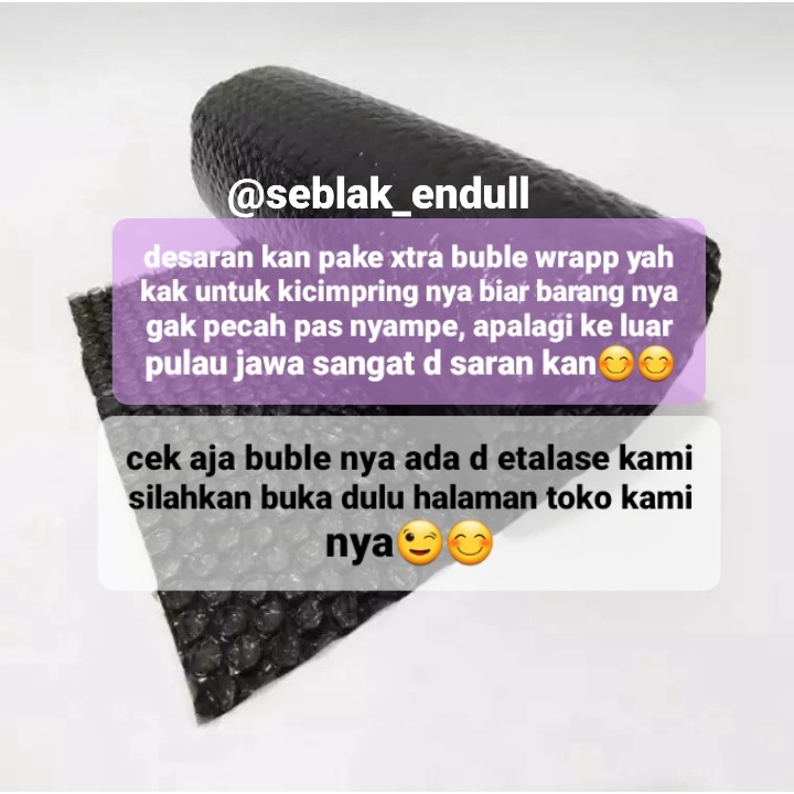 

EXTRA BUBBLE WRAP Hanya untuk tambahan produk Seblak endull