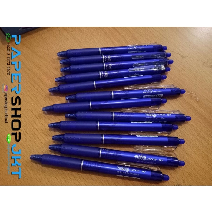 

TULIS-ALAT- GROSIR!!! PULPEN PEN FRIXION PILOT 0.7 BIRU ( BISA DIHAPUS ) -ALAT-TULIS.