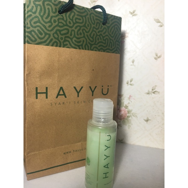 PRELOVED FACIAL WASH OILY HAYYU SYAR’I SKINCARE HALAL MUI FREE PAPERBAG