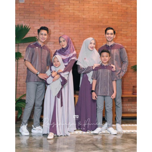 RAYYANZA & AMEENA WARNA ITALIAN PLUM BY AHZARAYY