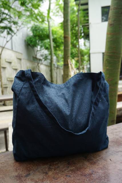 NUDIE BAG / TOTEBAG KANVAS WANITA NAVY