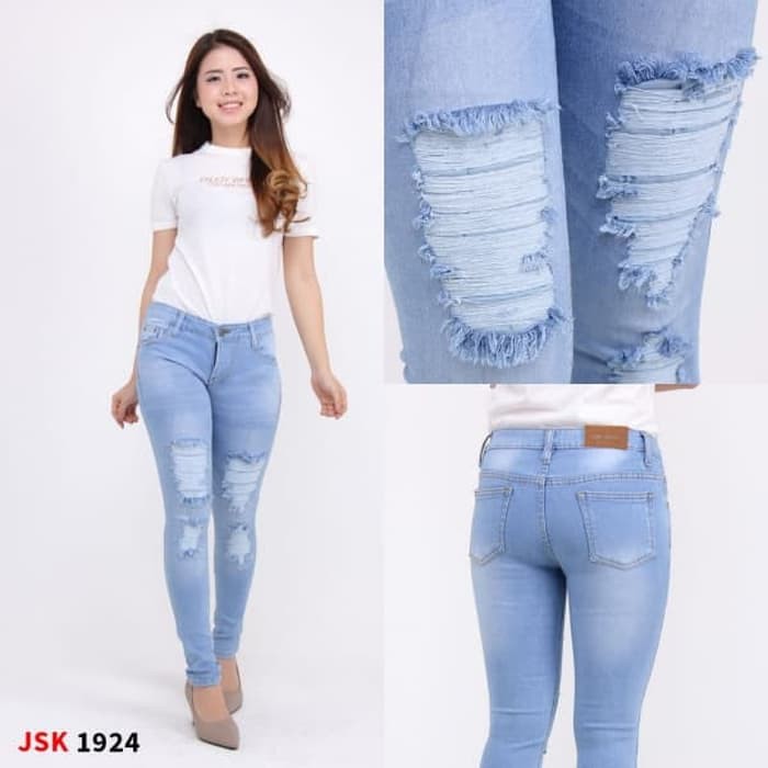 Celana Jeans Wanita Panjang Terbaru Cewek Skinny Ripped Colo Busana Cewe Kerja Jins Loft Curvy Dis