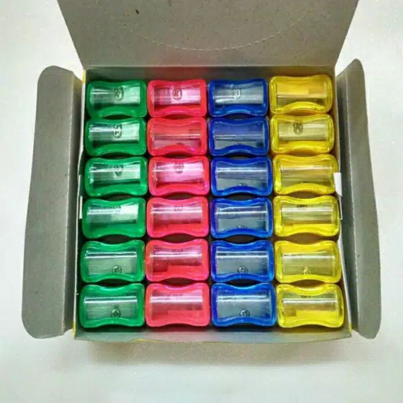 

Serutan Joyko SP-362 4 warna menarik per set isi 24 pcs rautan tajam simpel TERMURAH