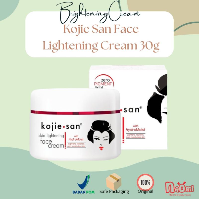 Jual Kojie San Face Lightening Cream 30g [With hydromoist} Shopee