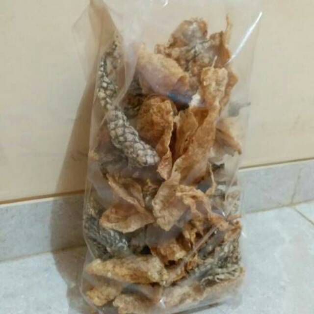 

Kemasan Sedang-Keripik Kulit Ikan Nila KETO, +-250 gram