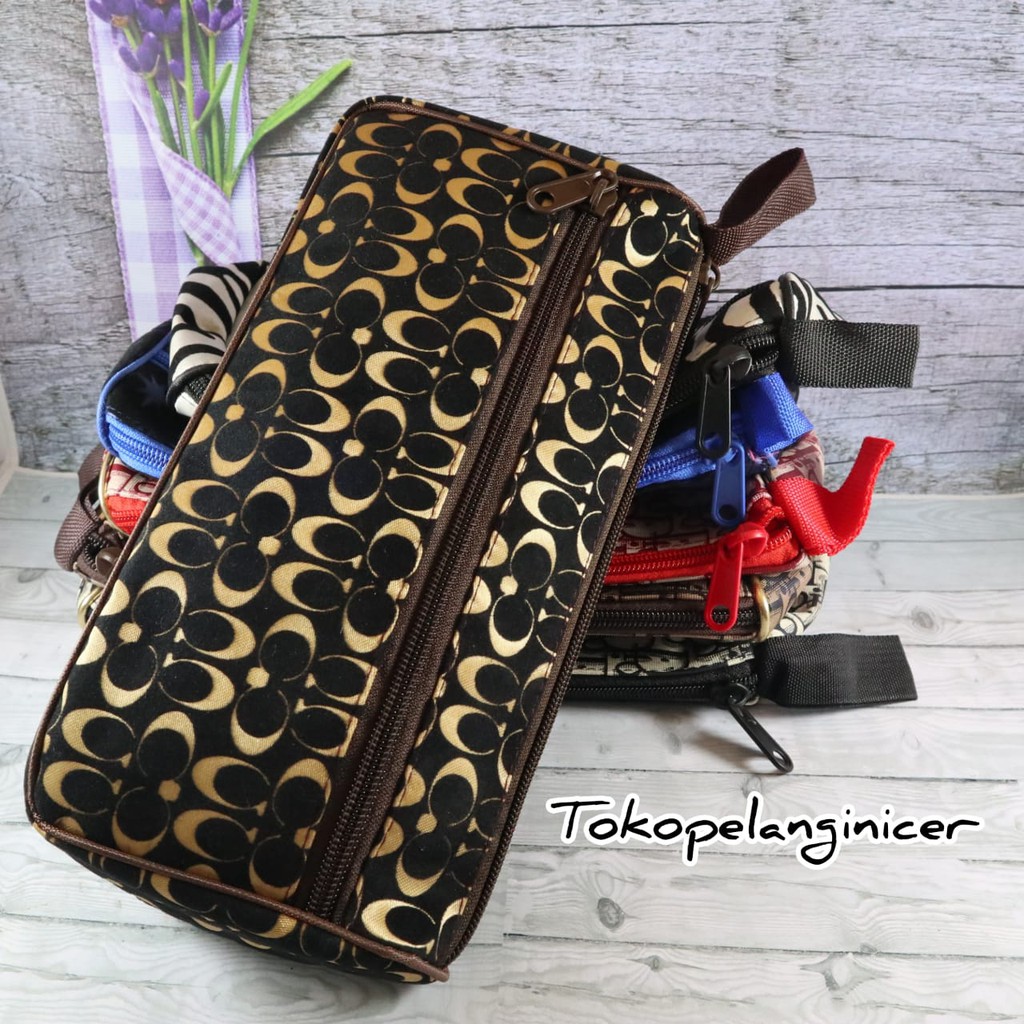 Dompet Kosmetik Karakter motif bunga Tokopelanginicer