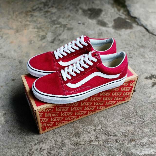 vans ua old skool red