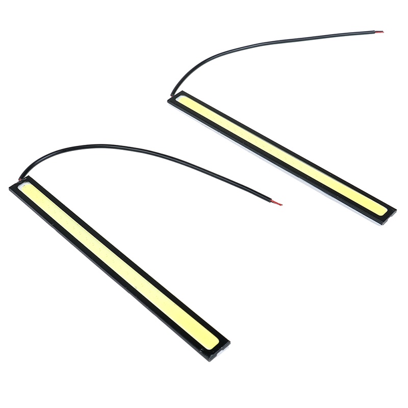 2pcs Lampu Kabut Daytime Running Light led cob 12v super Terang Tahan Air Warna Putih