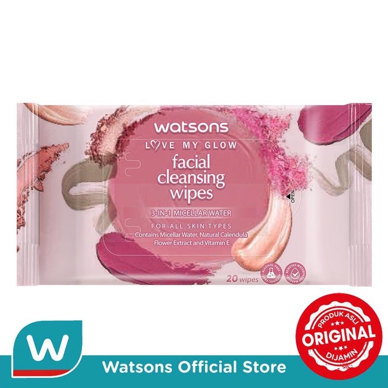 Watsons Facial Cleansing Wipes 3-in-1 Micellar Water 20s