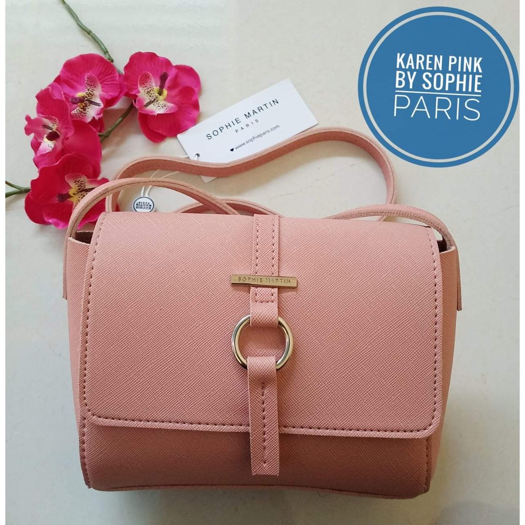 Karen Bag Tas Selempang Tas Sophie paris tas sophie martin tas peach tas kecil tas lucu