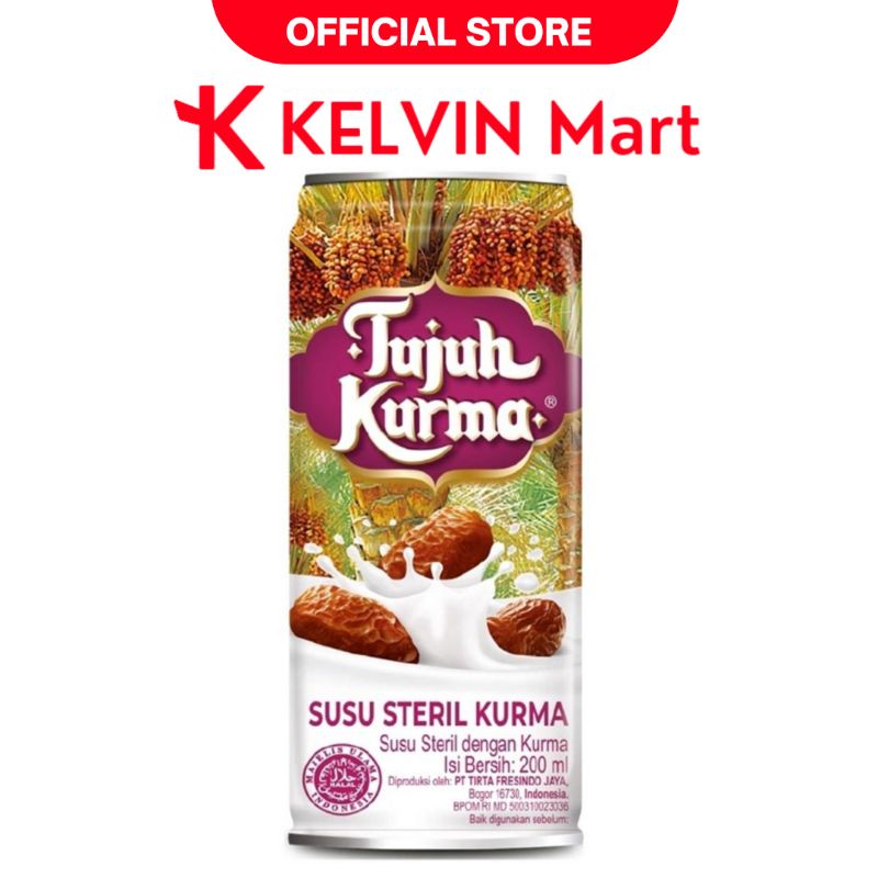 

Tujuh Kurma Susu Steril Kurma kaleng 200mL | KELVIN Mart