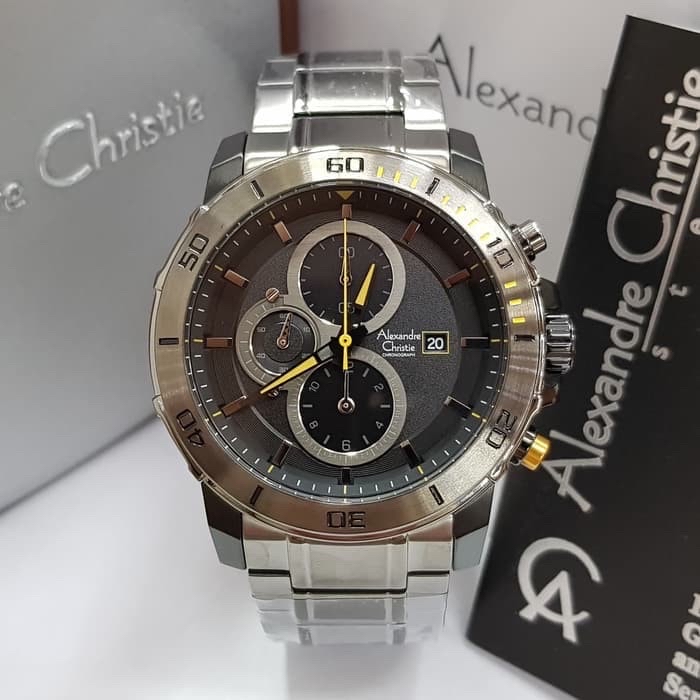 Jam Tangan Pria Alexandre Christie 6473 AC 6473 Original ori