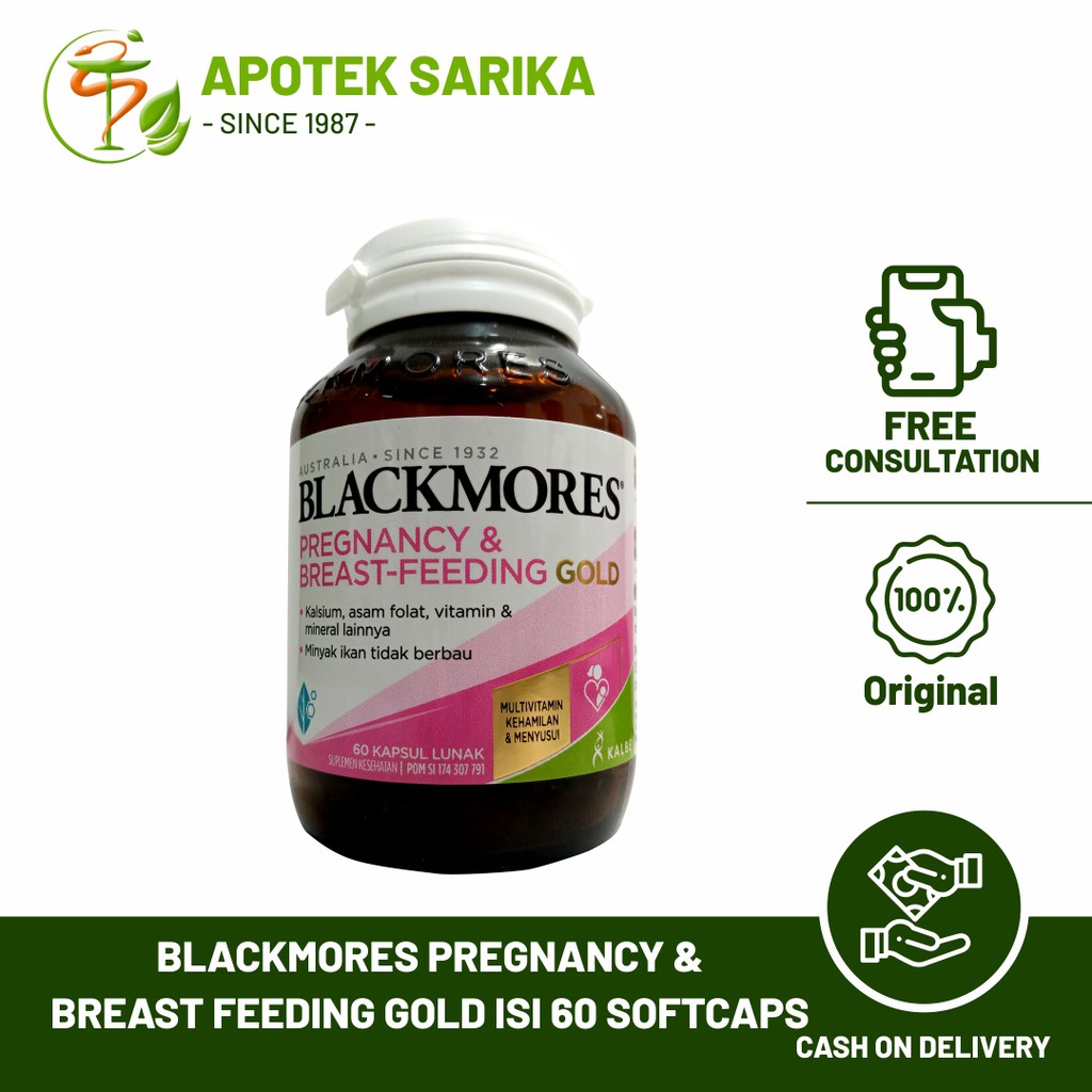 Jual Blackmores pregnancy & breastfeeding gold isi 60tablet Vitamin D3