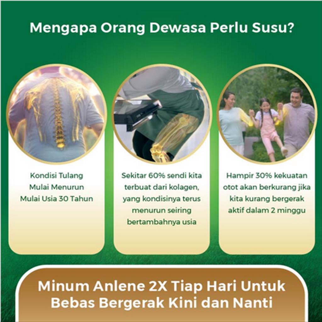 

BgKr Anlene Gold 5X 600gr Susu Dewasa Bebas Gula