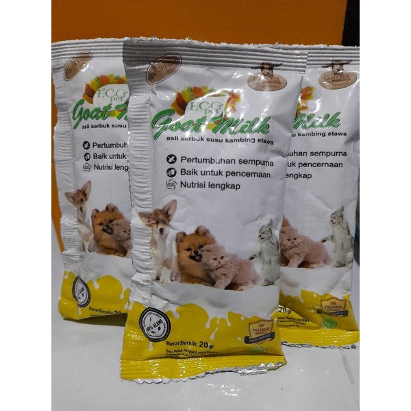 Susu Eco Pet Goat Milk Susu Kucing Kelinci Anjing Sachet 20g