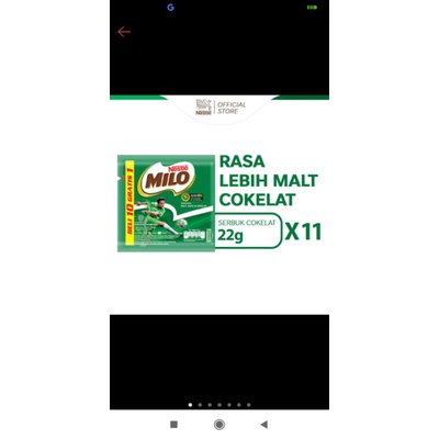 

Milo Active Go 22gram Beli 10+1
