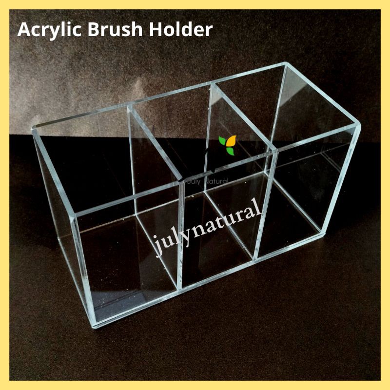 

Acrylic Brush Holder / Akrilik Tempat Kuas, Pensil / Acrylic Makeup Organizer