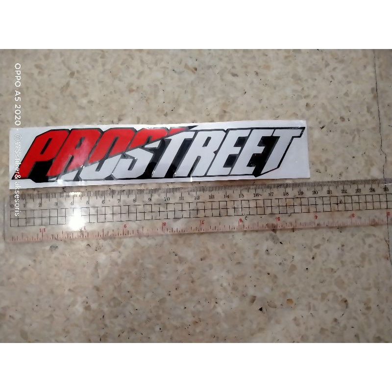 

STICKER TIMBUL RPOSTREET UKURAN 4X20 CM sticker catting prostreet