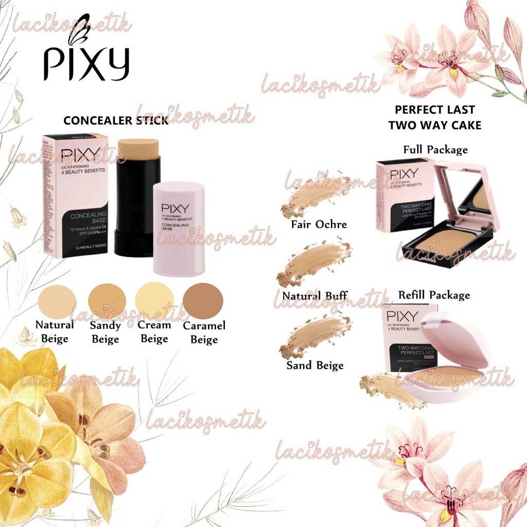 ✨LACIKOSME✨ PIXY PERFECT LAST TWO WAY CAKE &amp; CONCEALER - REFILL FULLSIZE BEDAK ORIGINAL