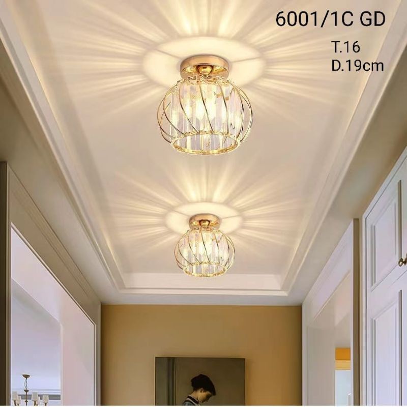 Lampu Hias Plafon Ceiling Lamp 6001/1C Gold