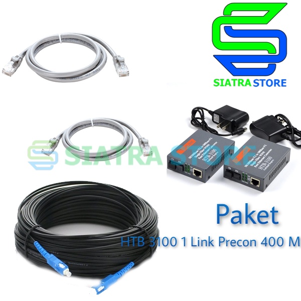 Paket Fiber Optic HTB 3100 400 M 1 Link Siap Pakai