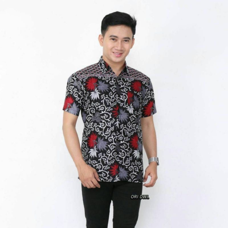 Batik Couple Keluarga Sania Ruffle Ori Ndoro Jowi Dnt Kembang Langit