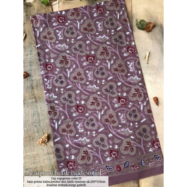 kain batik warna ungu tua