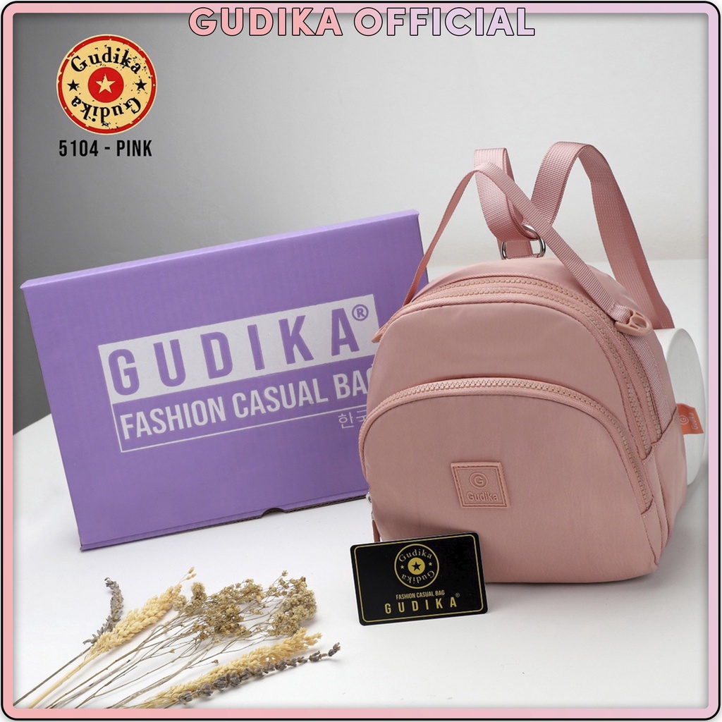 PROMO GUDIKA 5104 | Tas Selempang | Backpack Waterproof Wanita Tas Ransel Anti Air Import Original | Ransel Cewek | Ransel Perempuan | Tas Wanita