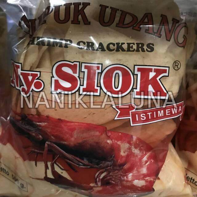 

Krupuk udang oval ny. Siok
