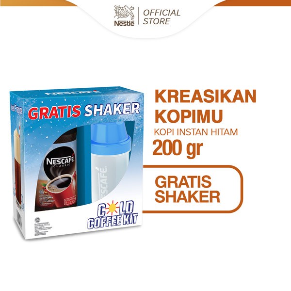 

NESCAFE Classic Kopi Instan Kopi Hitam 200g Jar Free Gift