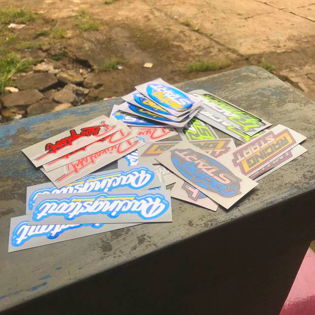 STICKER RACING START ORIGINAL PRINT CUTTING CHROME STICKER RACING START ORIGINAL PRINT CUTTING CHROME