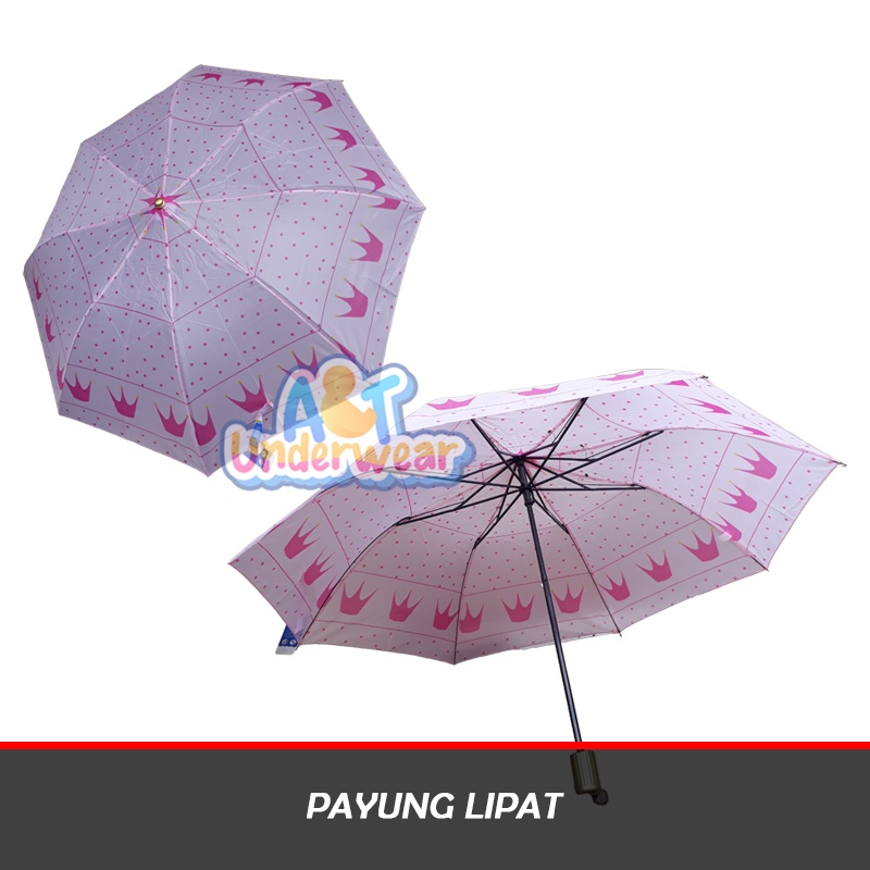 AT380-Payung Lipat Karakter Abstrak/Payung Lipat/Payung Souvenir