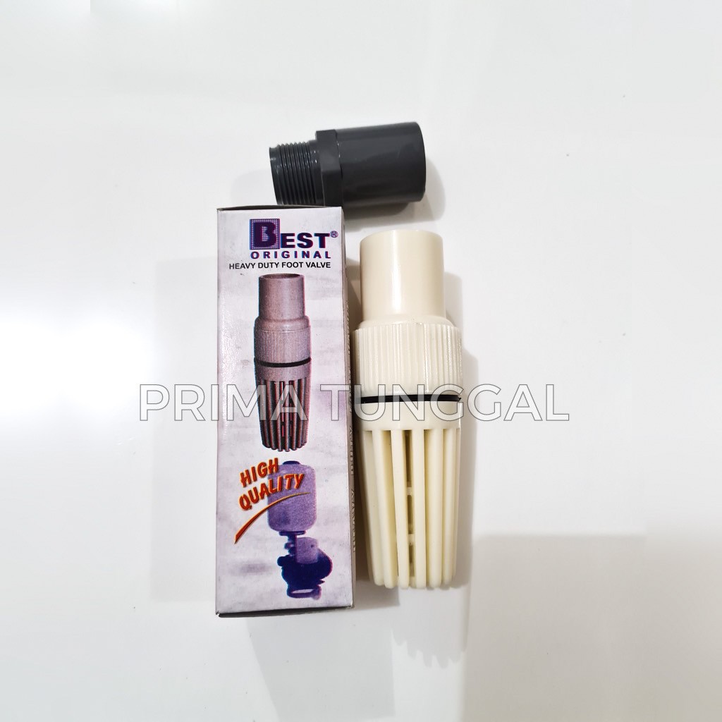 Foot Klep Saringan Air Sumur 3/4" PVC Bonus Drat luar 3/4" untuk pipa