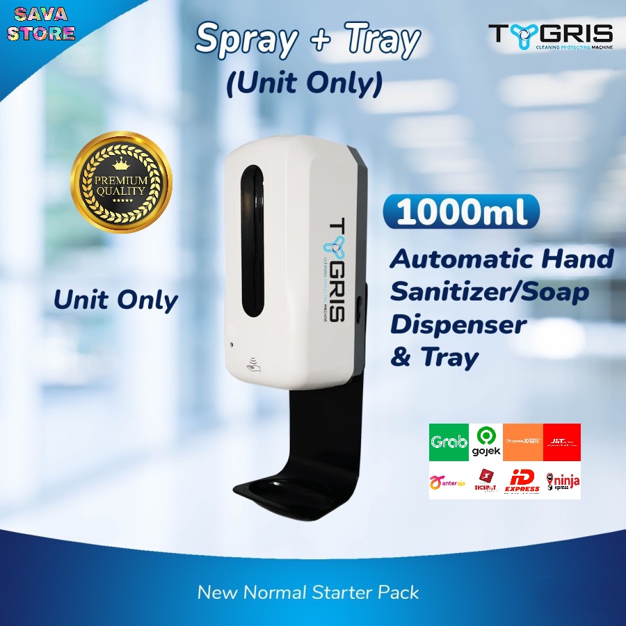 HAND SANITIZER DISPENSER OTOMATIS TYGRIS AUTOMATIC TOUCHLESS LIQUID HAND SANITIZER DISPENSER + TRAY