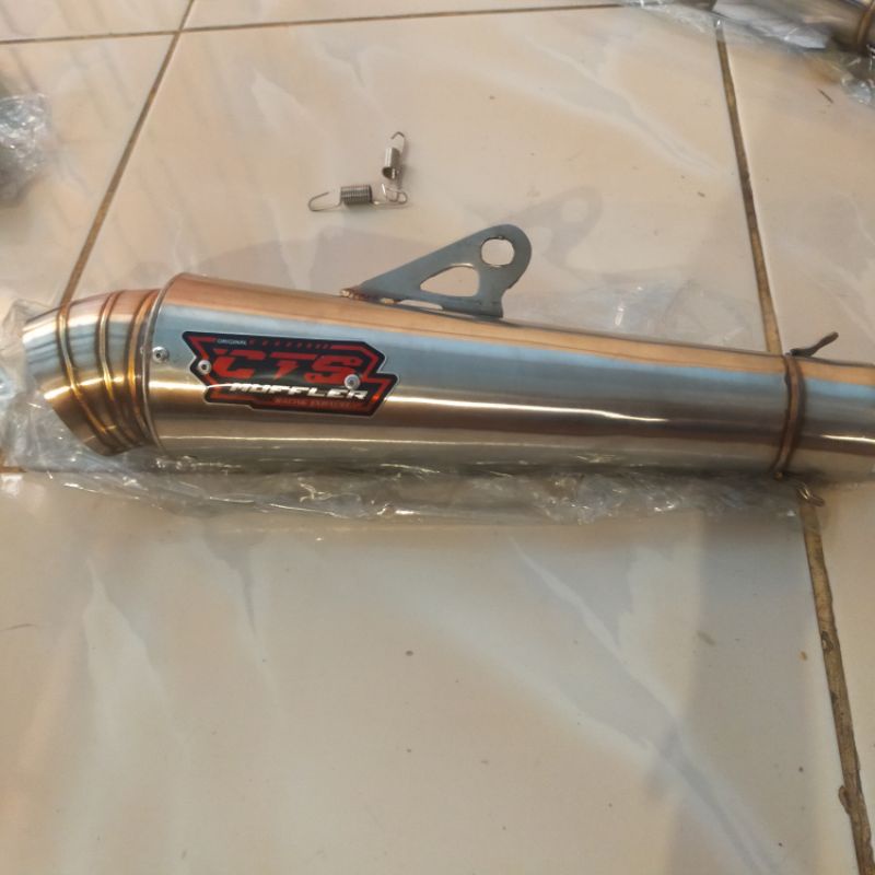 knalpot Silincer CTS keong panjang 28 cm sarangan setengah
