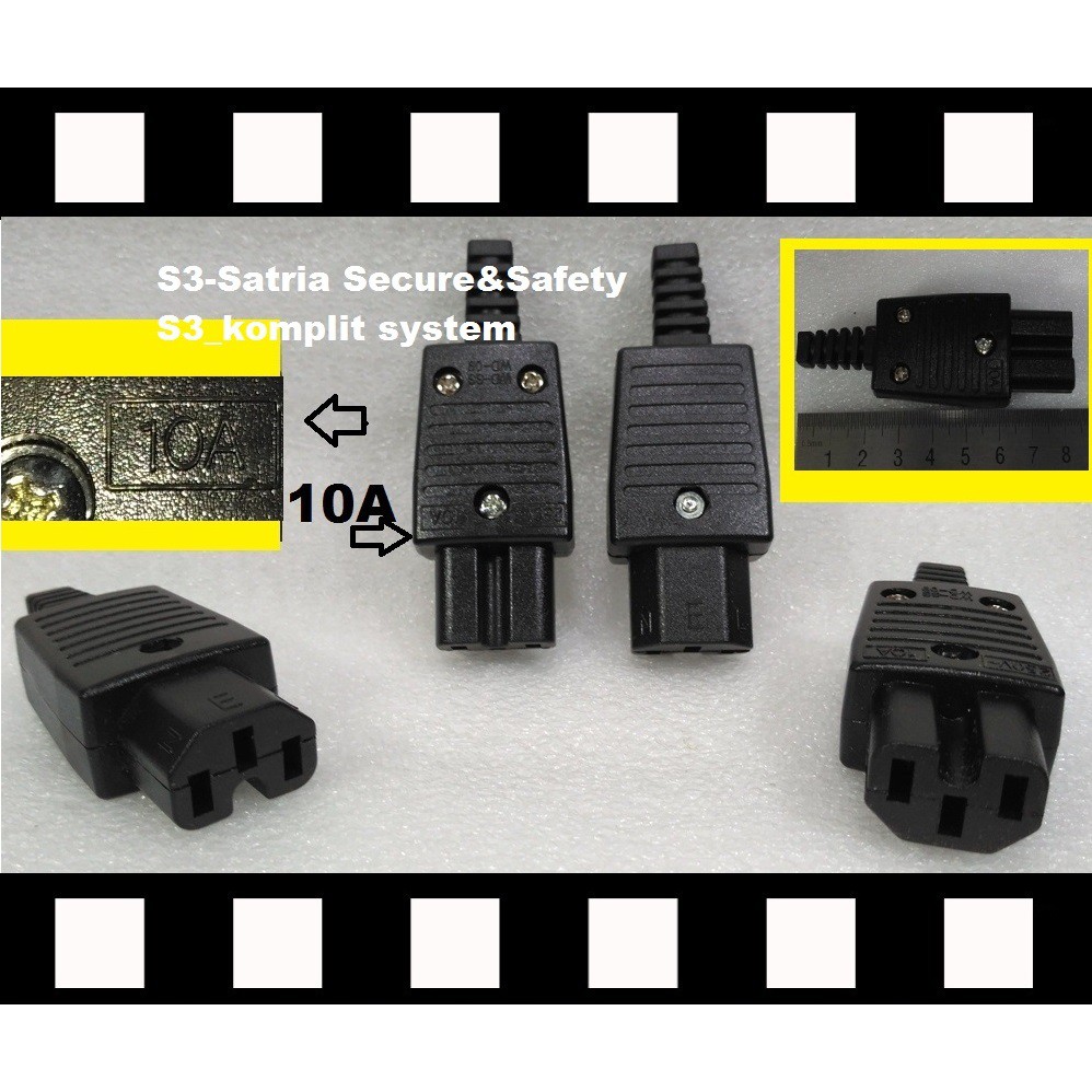 Female Socket komputer PC Colokkan konektor c13 soket kabel  c 13
