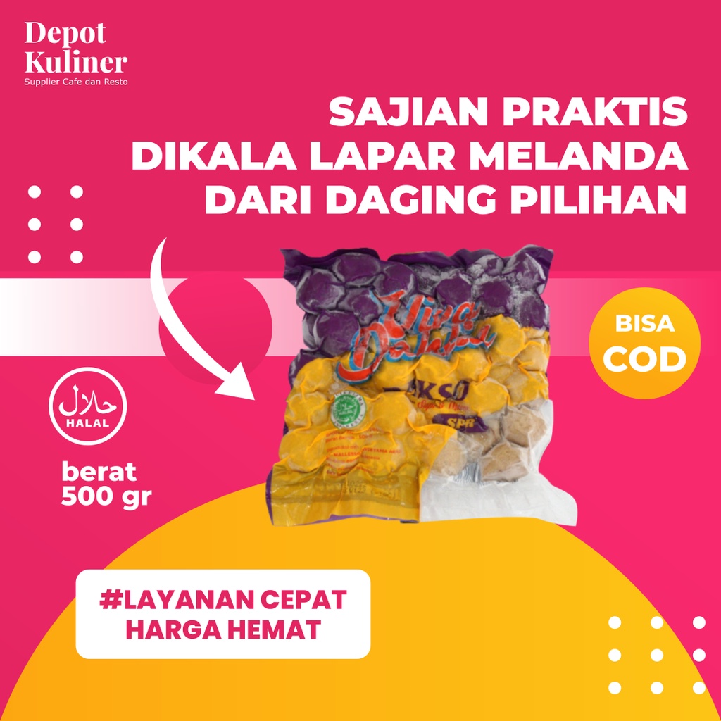 Jual Bakso Viva Dahlia 500gr Baso Kombinasi Sapi Dan Ayam Shopee