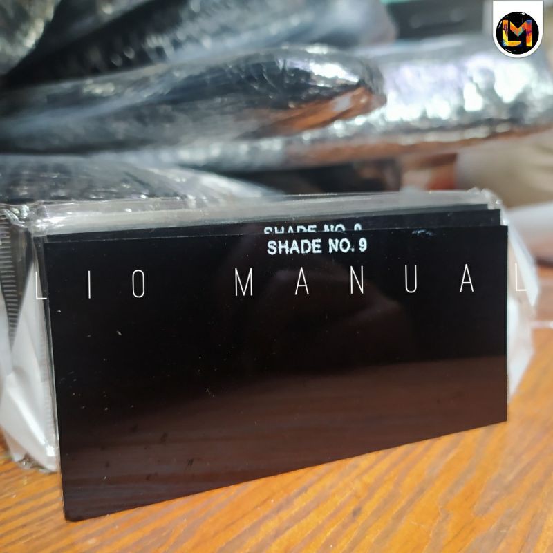 kaca las hitam no 9 welding glass Black Color no 9