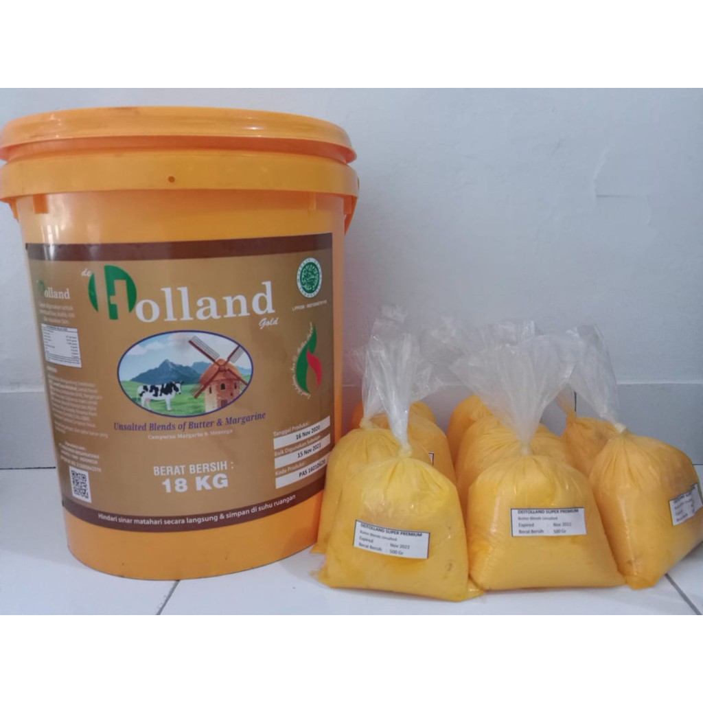 

BUTTER BLENDS UNSALTED REPACK 500 GR - DEITOLLAND GOLD