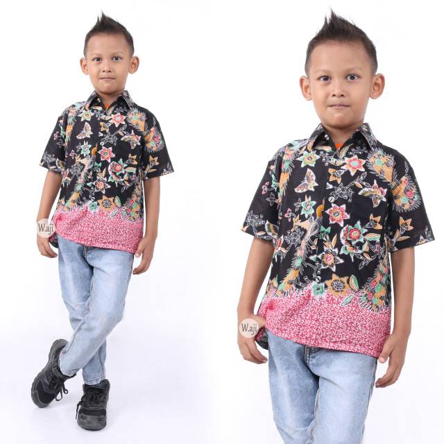 Baju batik anak PAUD TK SD usia 2-12 tahun