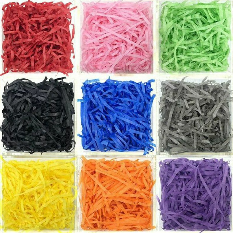 

Kertas serut/kertas cacah/shredded paper/kertas potong hampers/kertas isi kado/kertas potongan 30 gram