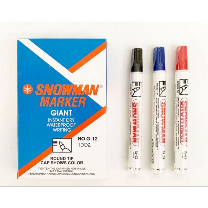 

SPIDOL SNOWMAN PERMANEN/SPIDOL MARKER SNOWMAN