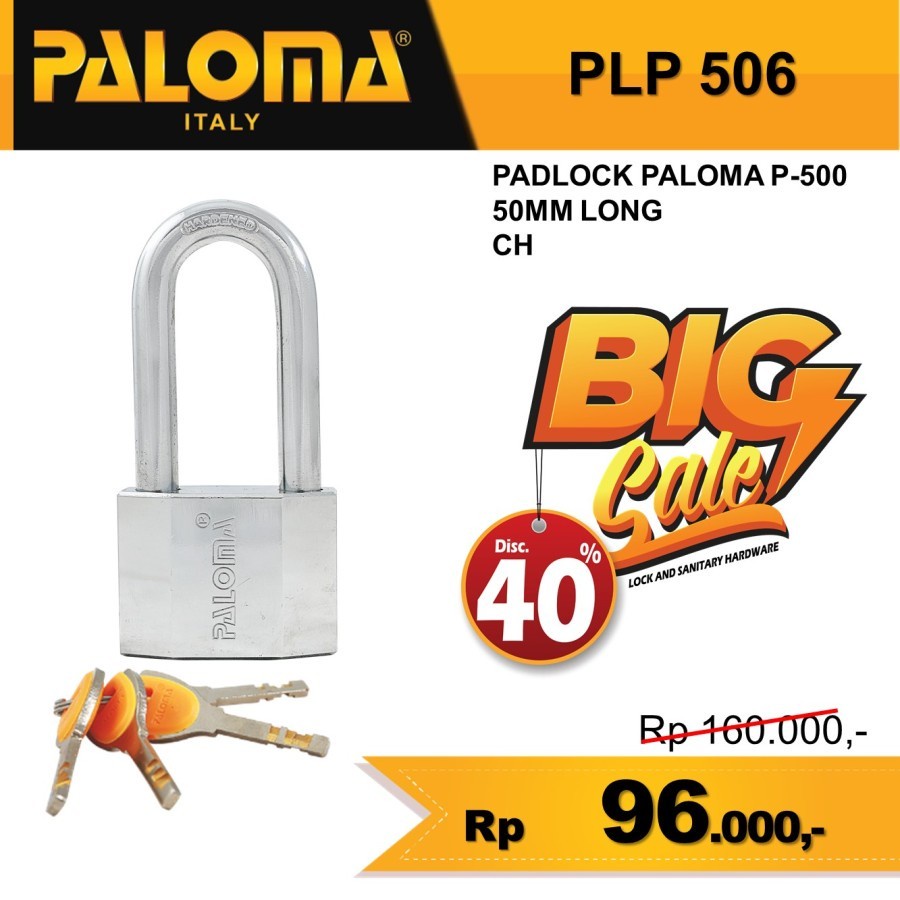 GEMBOK PADLOCK PALOMA 50MM LONG PLP 506 GEMBOK RUMAH GEMBOK PAGAR GEMBOK PALOMA