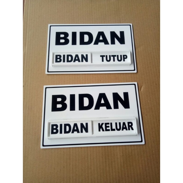 

Baru Acrylic Papan Nama Bidan Polos 15X24Cm