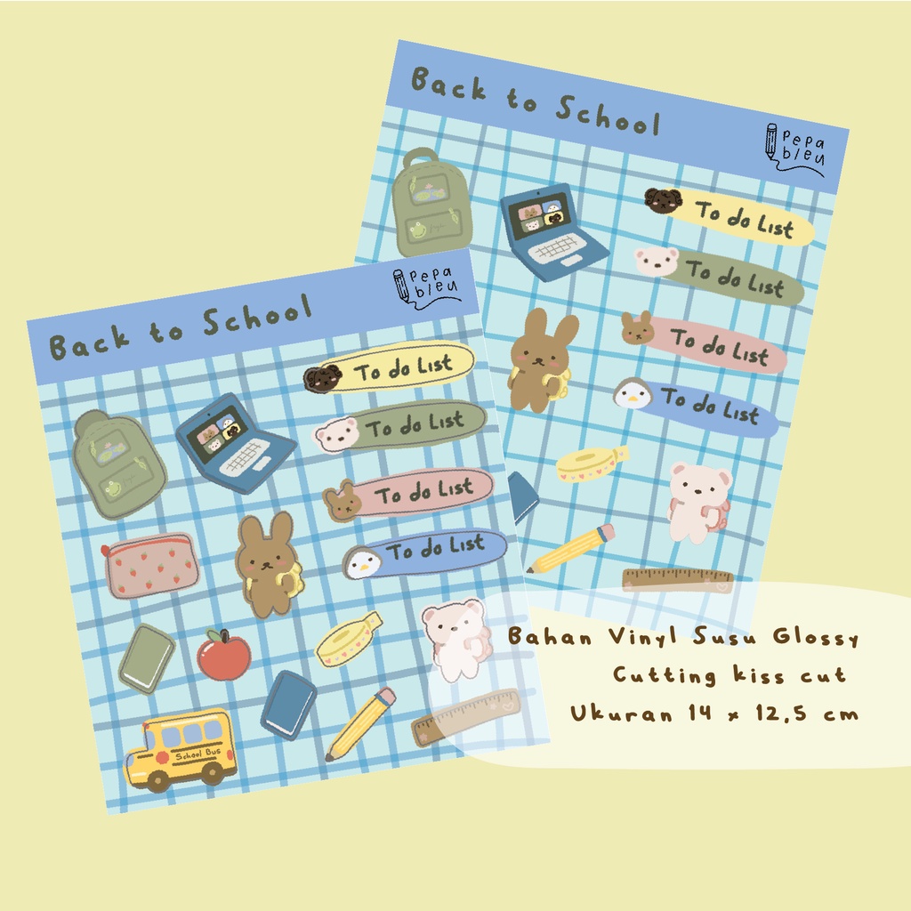 

Back to School Sticker Set [journalling sticker]