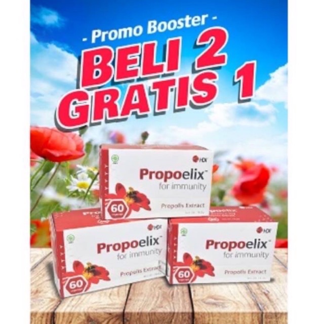 PROMO Buy 2 get 1 free PROPOELIX HDI (total 180 Vegekaps)